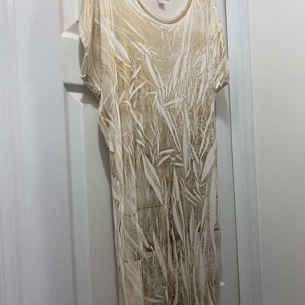 Michael Kors XS Gold and Cream Tunic Top/ Dress